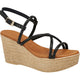 Sandals Wedge - KELDA -Black