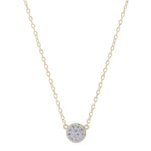 VIA London - Medium Pave Disc Necklace