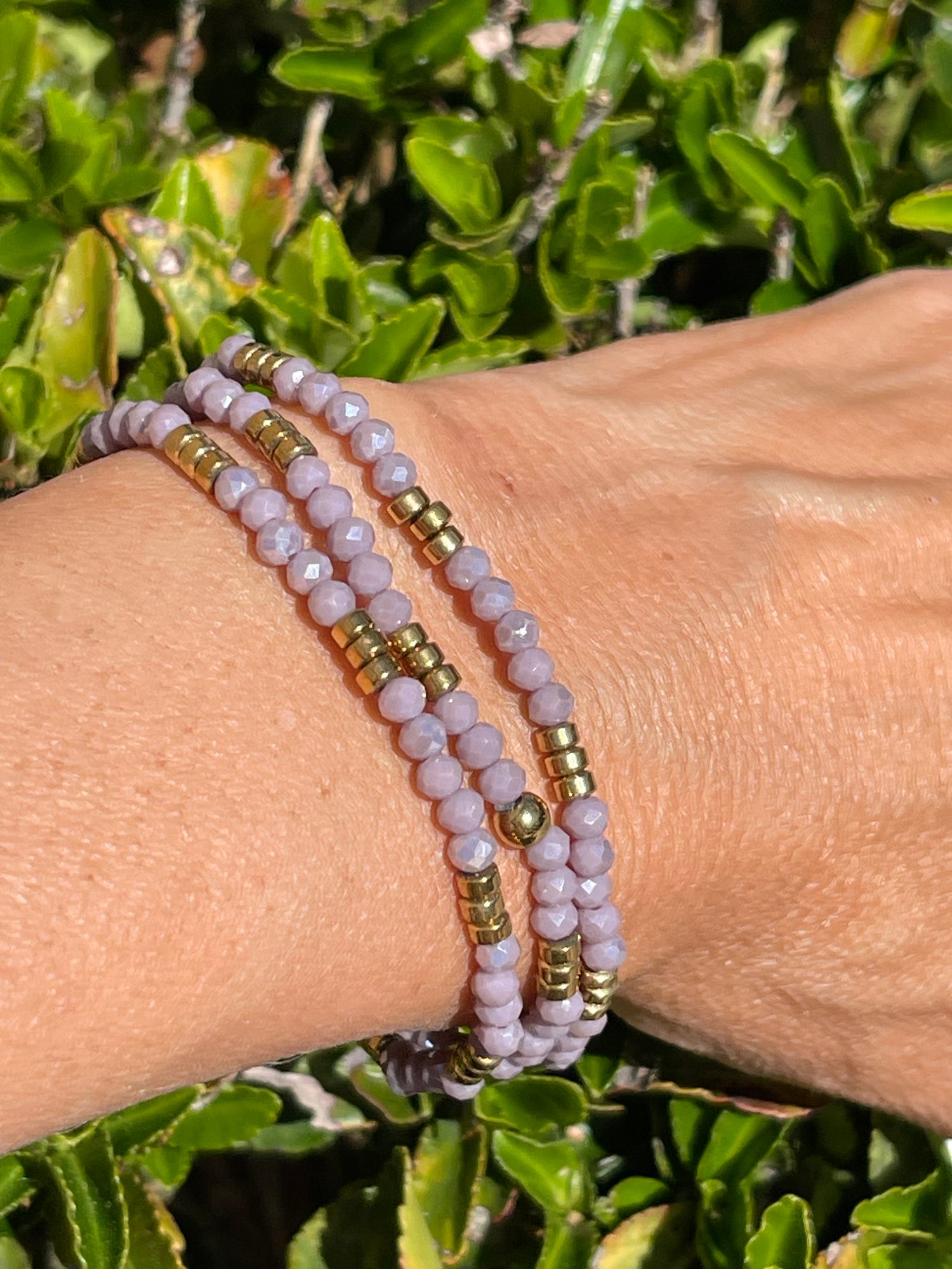 Bracelet  - AYA - Lavender - Round