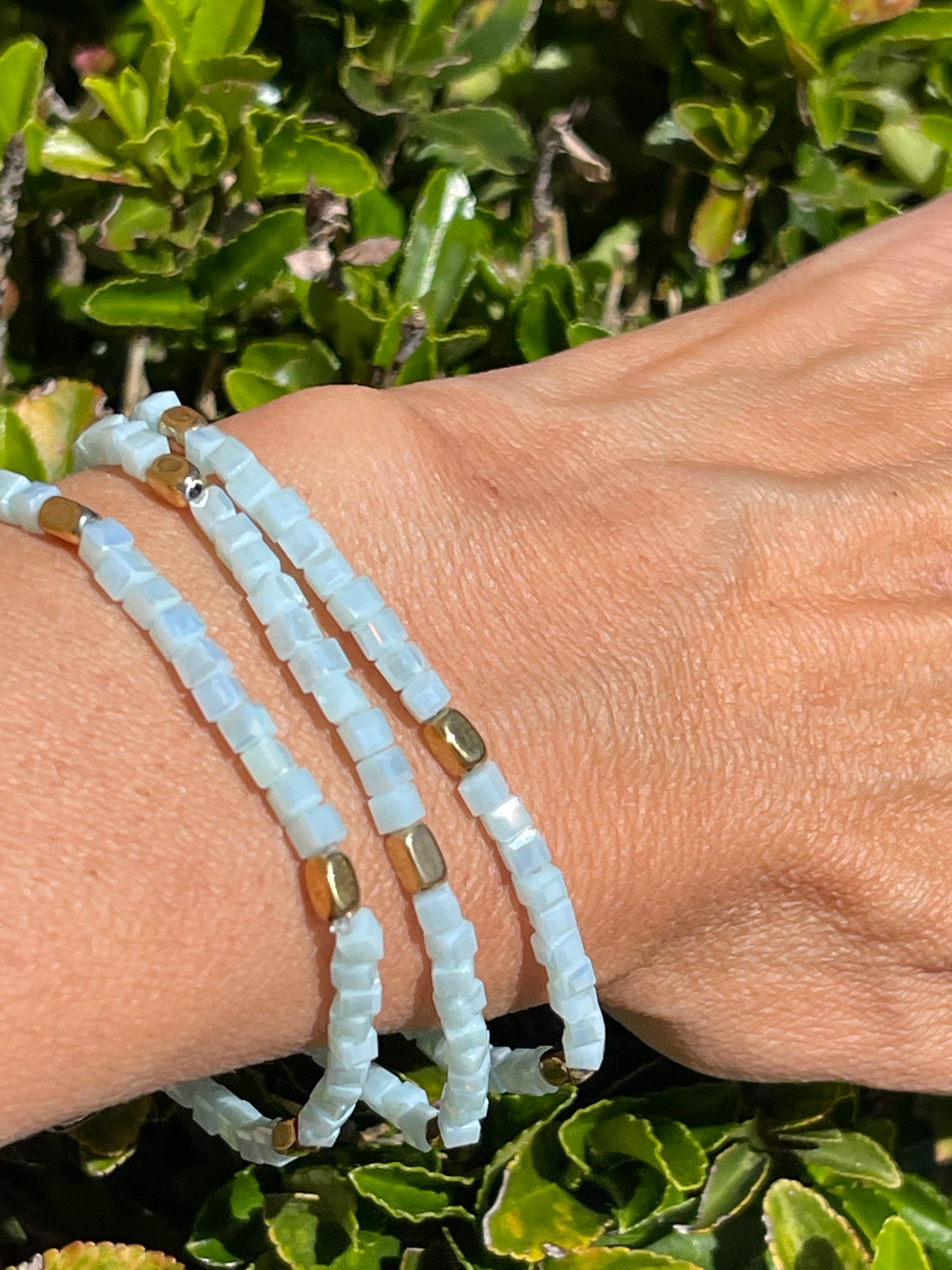 Bracelet  - AYA - Baby Blue - Square