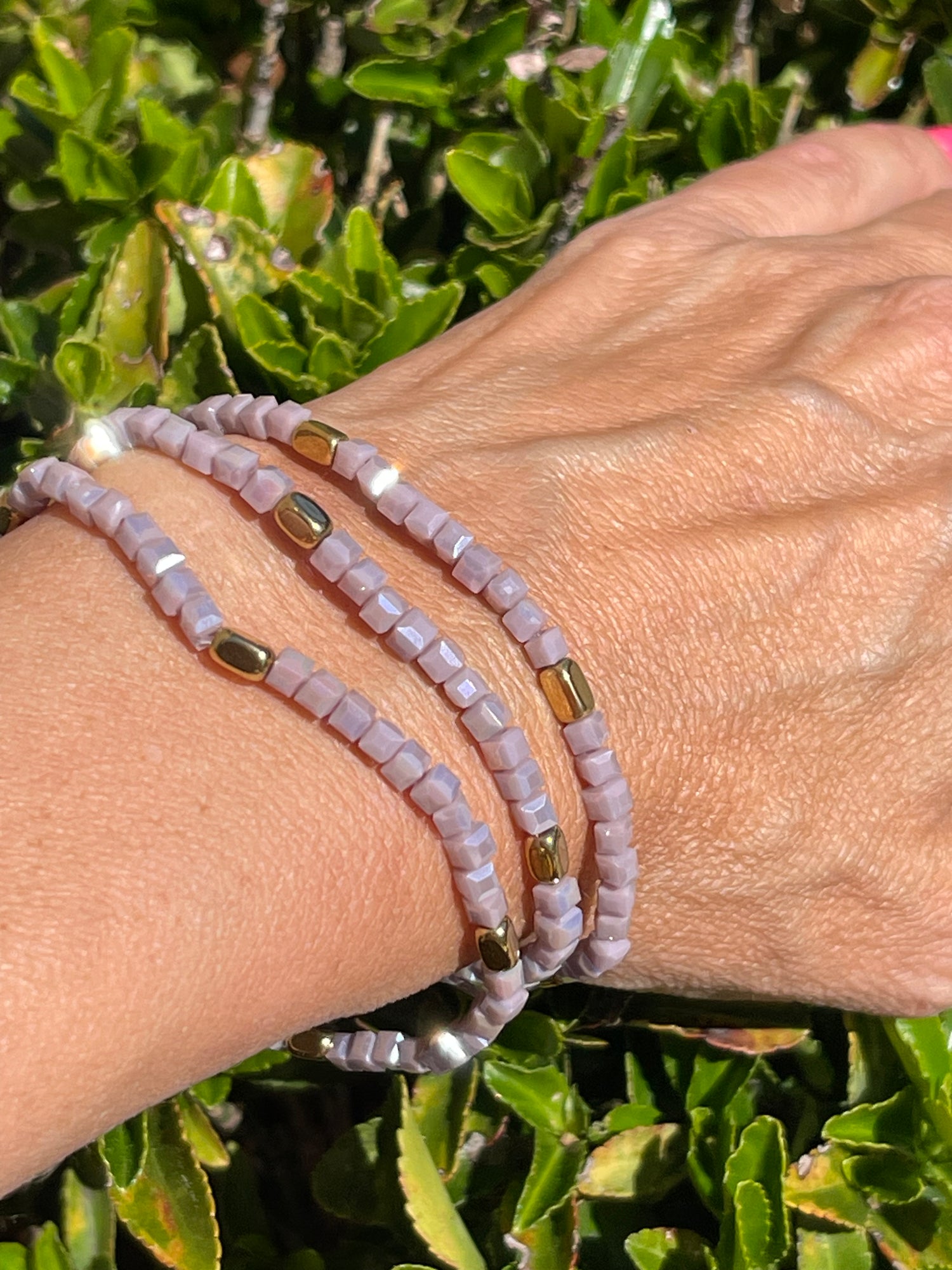 Bracelet  - AYA - Lavender - Square