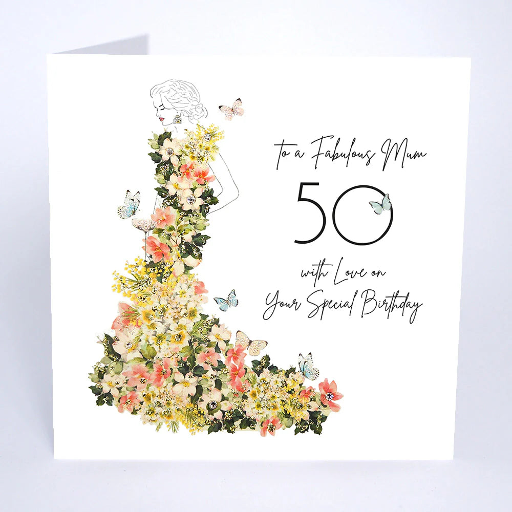 Card - Fabulous Mum - 50 Years....