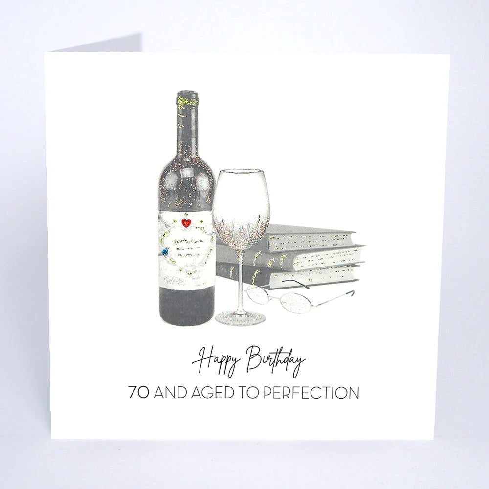Card - 70th Birthday, Aged To Perfection