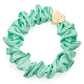 Scrunchie - Silk - Mint - Gold Heart