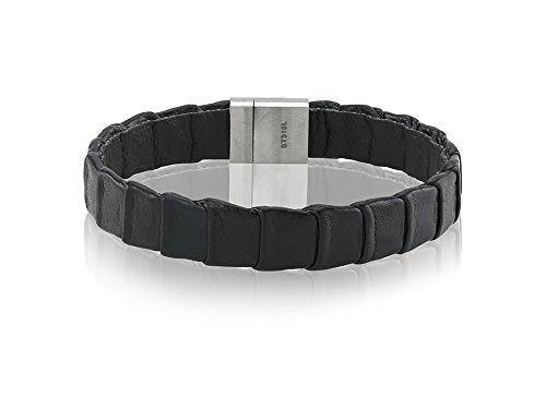 SIF JAKOBS-Montale Leather Bracelet -Stainless steel