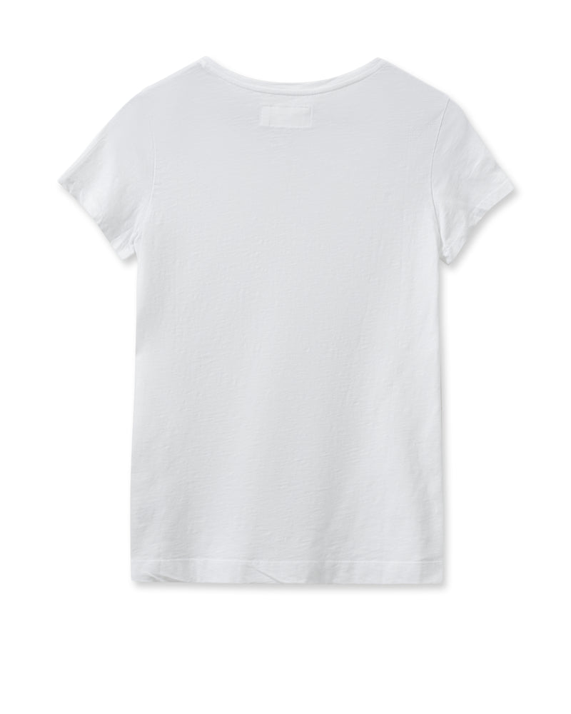 Top - ARDEN ORGANIC V-SS TEE - White