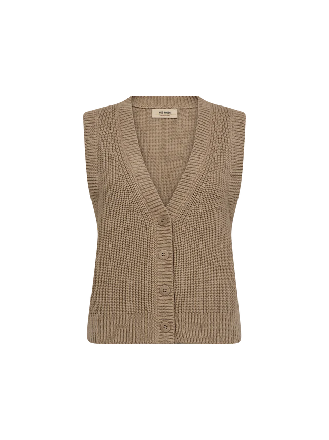 Vest - KIRBY - Knitted - Savannah Tan