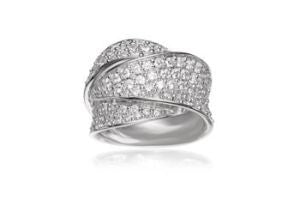 SIF JAKOBS - Pompei Ring - White Cubic Zirconia- 925 Sterling Silver