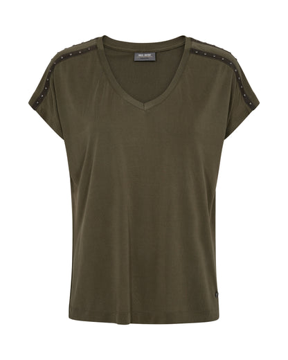 Top - NARELLEV-NECK STUD TEE- Sea Turtle - LB
