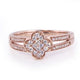 Juleo Jewellery - Pave Clover Ring - 18ct Rose Gold Plating