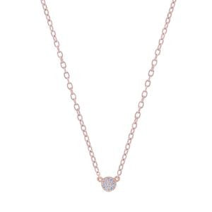 VIA London - Small Pave Disc Necklace