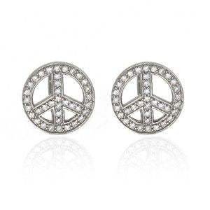 Juleo Jewellery - Statement Peace Sign Stud Earring