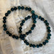 Bracelet - Natural Stones With Golden Spacers - Sea Green