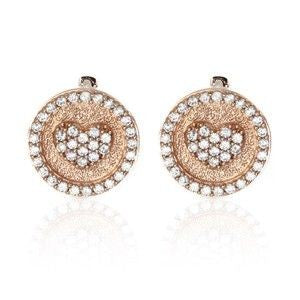 Juleo Jewellery -  Pave Heart Stud Earrings