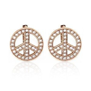 Juleo Jewellery - Statement Peace Sign Stud Earring