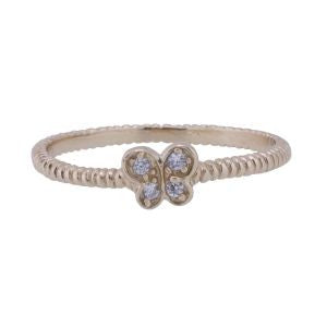 VIA London - Sparkling Butterfly Ring