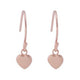 VIA London - Solid Heart Hook Earrings