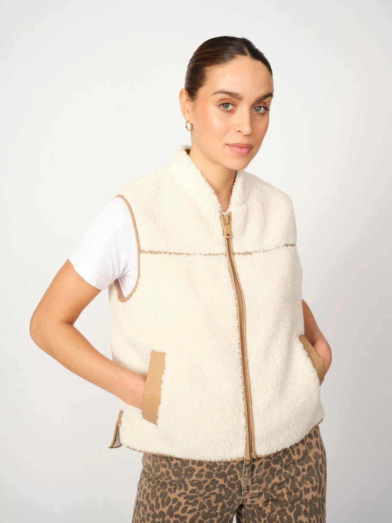 Teddy Waistcoat - ROWE - Ecru