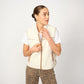 Teddy Waistcoat - ROWE - Ecru
