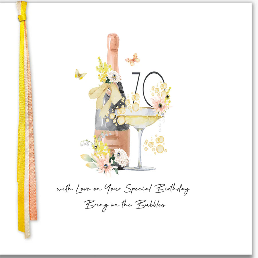 Card  - 70 With Love On Your Special Birthday.....