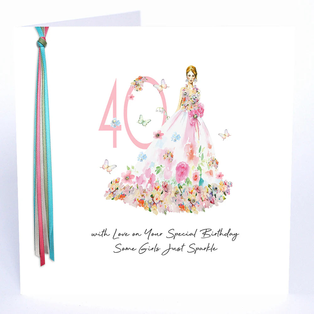 Card  - 40 With Love On Your Special Birthday