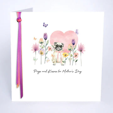 Card  - Pugs And Kisses For Mothers Day