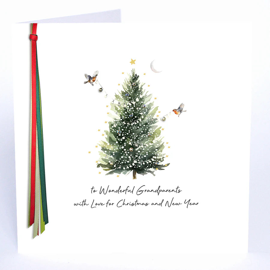 Card - To a Wonderful Mum and Dad with Love for Christmas and New Year