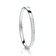 J-JAZ - Silver Baby Bangle - Sterling Silver - Cubic Zirconia