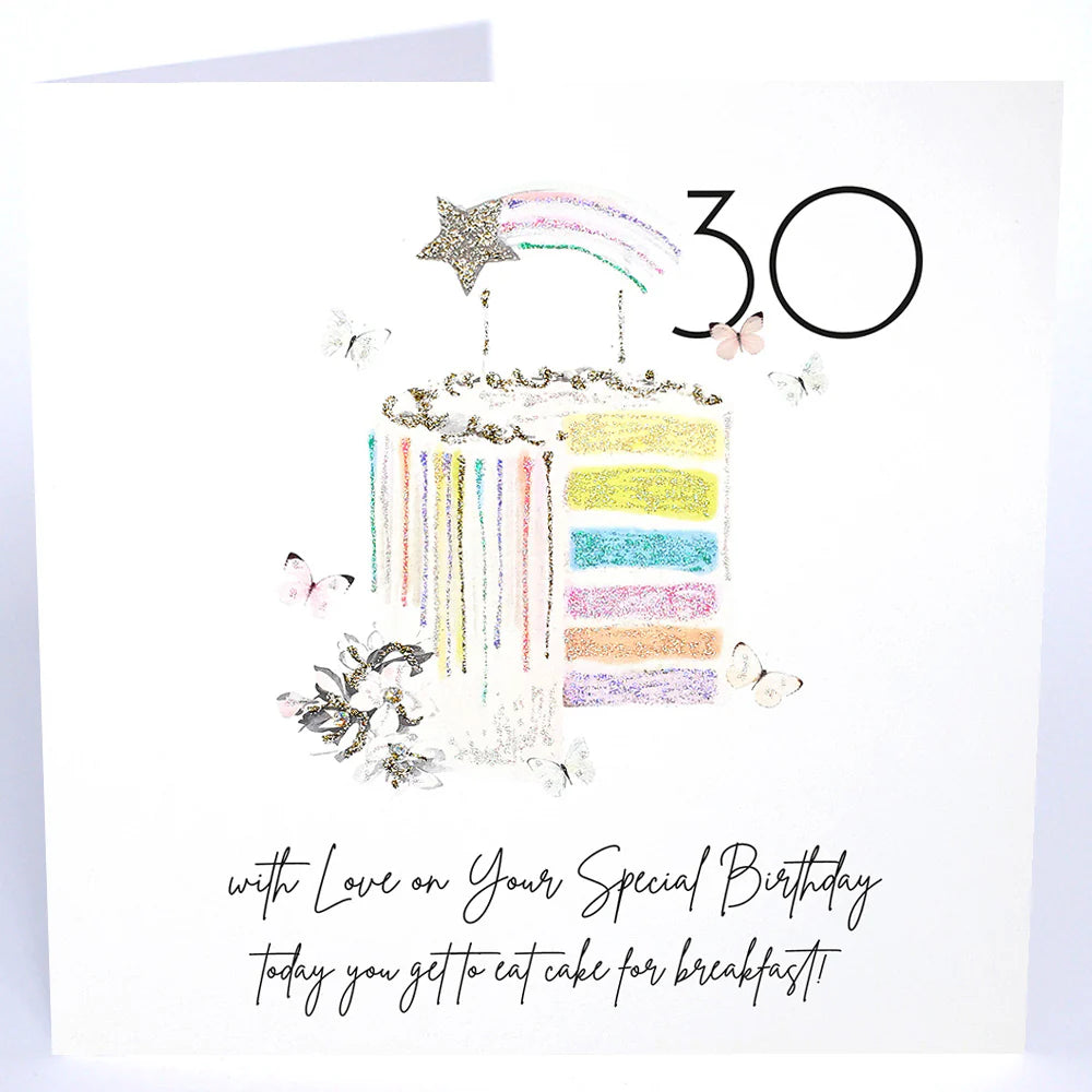 Card  - 30th With Love On Your Special Birthday