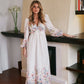 Dress Maxi - SILFI - Flower Print - Creme