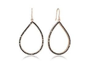 SIF JAKOBS- Sassello Collection- Hook Earrings -925 Sterling Silver-18ct Rose Gold Plated