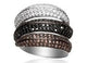 SIF JAKOBS - Cappaccio Ring-925 Sterling Silver- Three Colour Cubic Zirconia