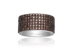 SIF JAKOBS - Corte Cinque Ring - Brown Cubic Zirconia- 925 Sterling Silver