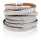 SIF JAKOBS- Arezzo Collection Colourful Bracelet - 160cm- White/Black Cubic Zirconia