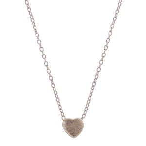 VIA London - Solid Heart Necklace