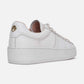 Trainer - White Leather - Serena