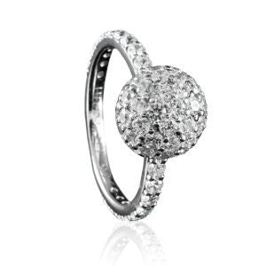 Juleo Jewellery - Sparkling Ball Ring - Silver