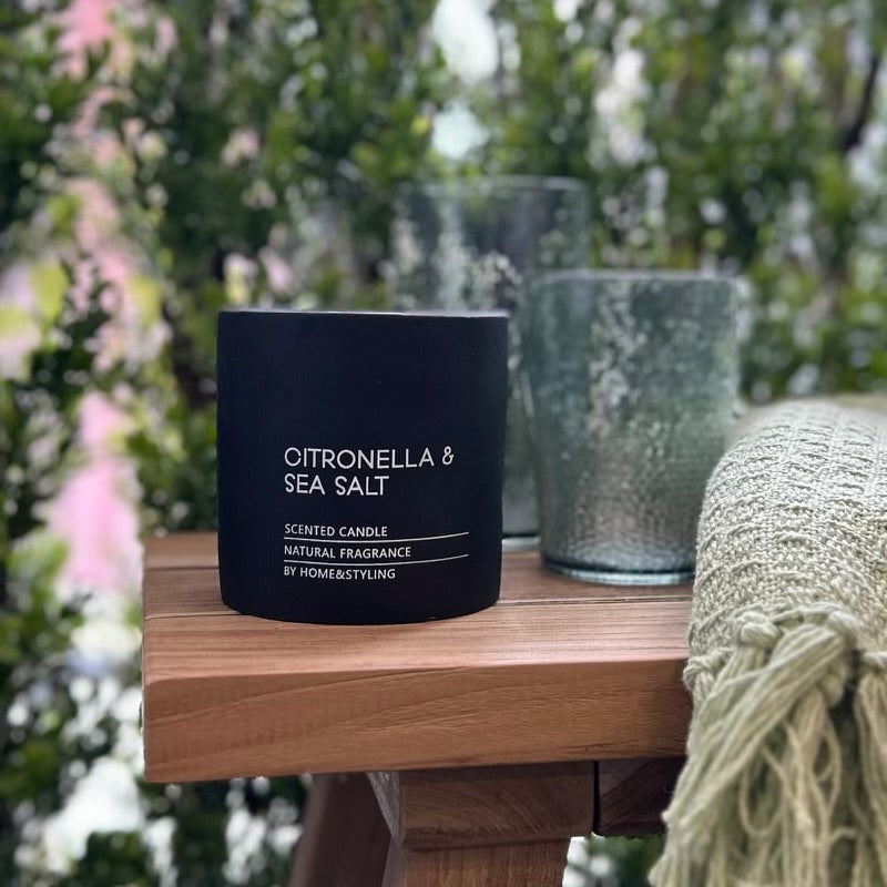 Citronella and Sea Salt Candle - Outdoor