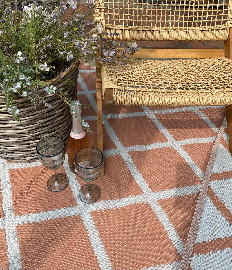 Floor Rug - 120 x 180cm - Outdoor - Peach