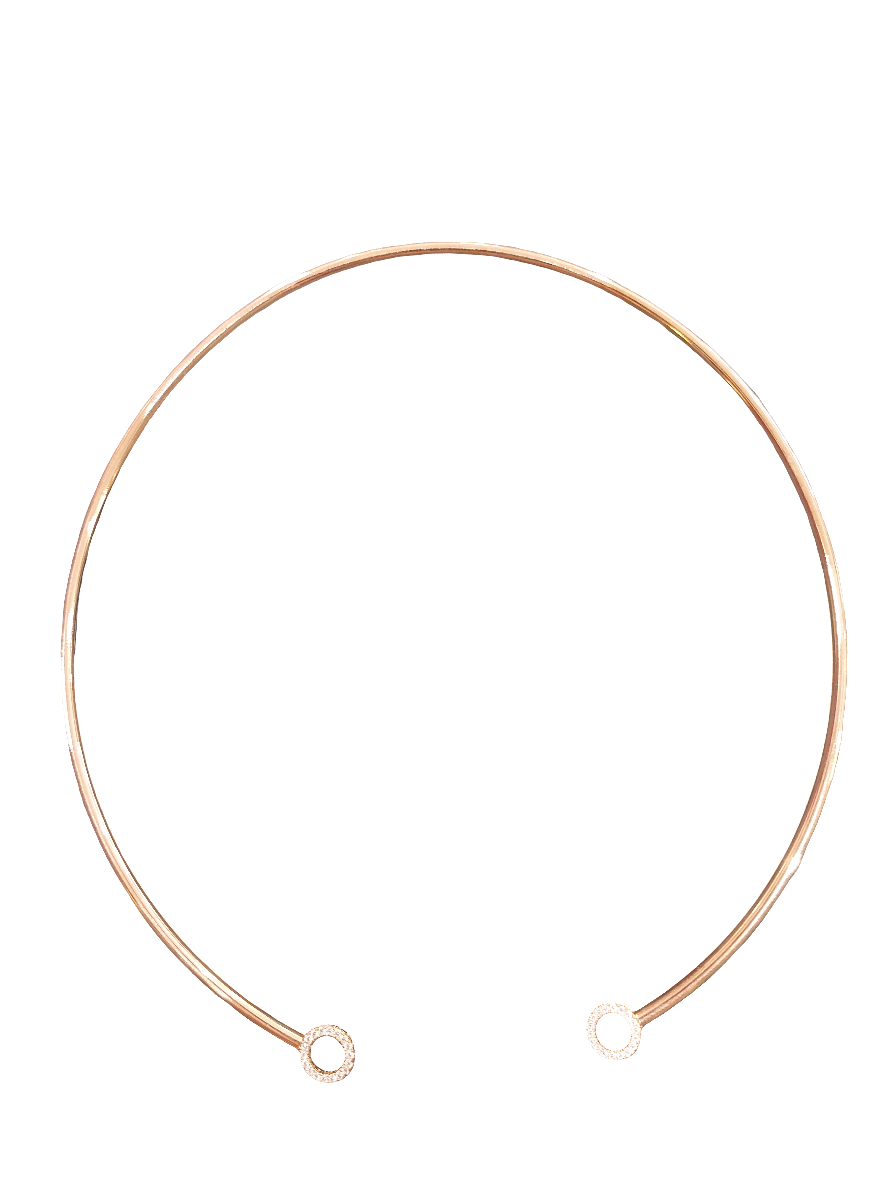 SIF JAKOBS- BIELLA Neck collar Collection - 925 Sterling Silver- 18ct Rose Gold Plating