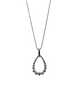 Juleo Jewellery - Teardrop Pendant - Silver - 90cm