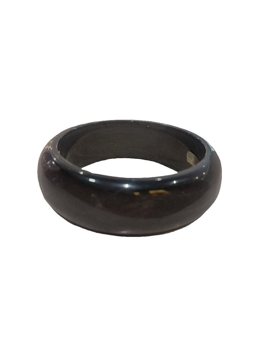 SIF JAKOBS- Isola Bangle Collection- Silver Grey - Clear Resin