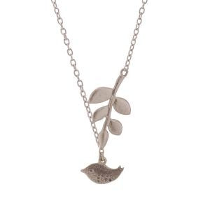 VIA London  - Bird and Leaf Necklace