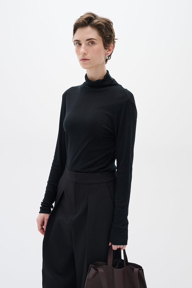 Rollneck - Wool - Black