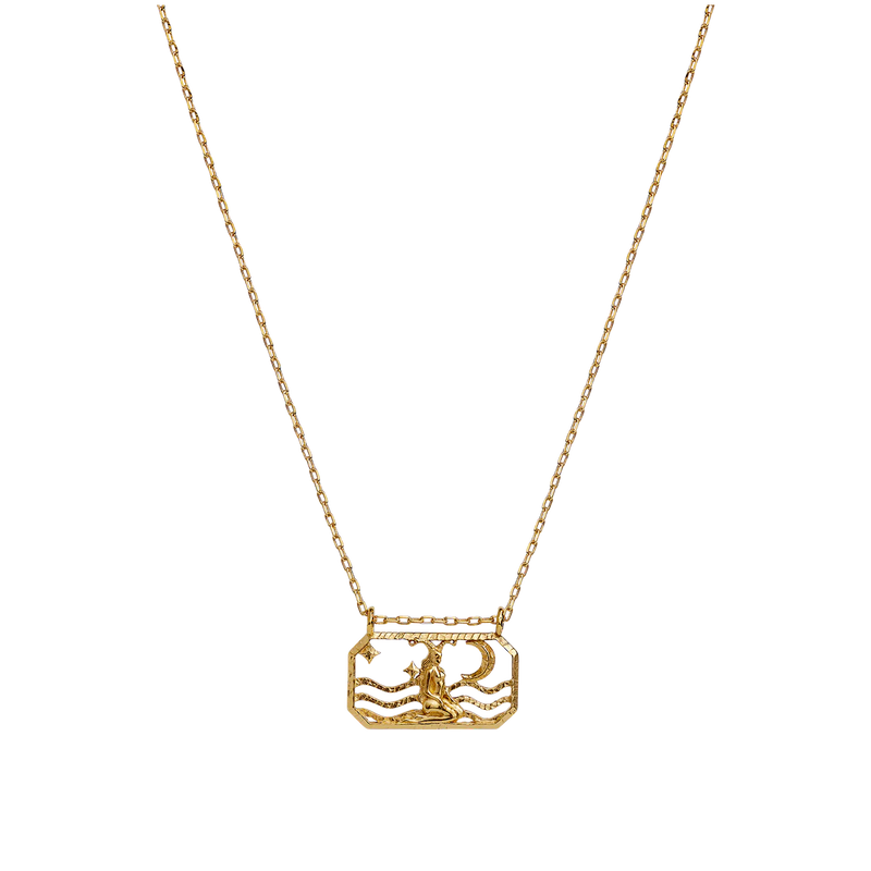 Zodiac Signs - Capricorn Necklace-18ct Gold Plated