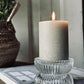 Candle Holder - Glass - Clear