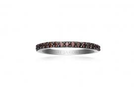 SIF JAKOBS- Corte Uno Ring Collection- Brown Cubic Zirconia- 925 Sterling Silver