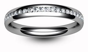 Wedds & Co - 18ct White Gold - Diamond - Full Eternity Ring - Size N