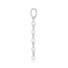 SIF JAKOBS-Hoop Charm 5 Pearls-925 Sterling Silver