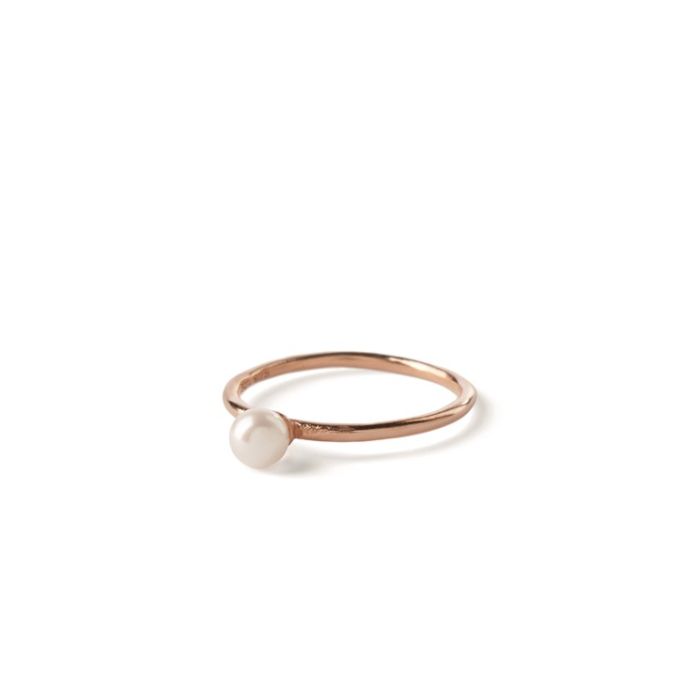 Pernille Corydon - Small Pearl - Recycled 925 Sterling Silver - Rose Gold Plating